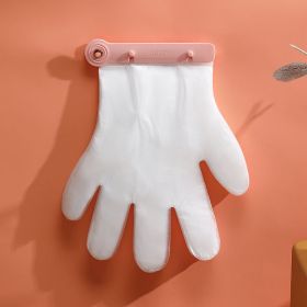 Plastic Hanging Gloves Fixing Clip (Option: Pink 100 Ordinary Thin Gloves)