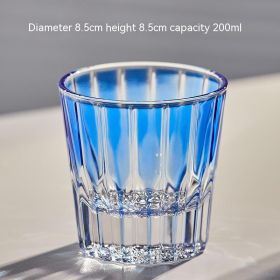 Crystal Glass Whiskey Bar Restaurant (Option: Light Blue-200ml)