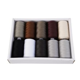 Household Sewing Machine Color Small Roll Sewing Thread (Option: New Gray Series)