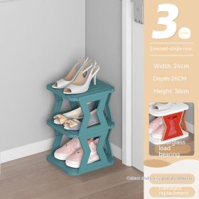 Shoe Cabinet Multi-layer Simple Household Storage Cabinet (Option: Emerald-9 Layers)