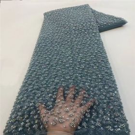 Bubble Beads Tube Embroidery Gown Beads Sequin Sequined Fabric (Option: 8Style-Color-1 Yard)