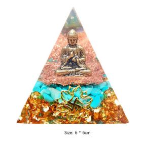 Quan Yin Orgone Energy Pyramid Ornament (Option: C)