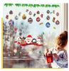 Christmas Window Clings 5Pack, Xmas Decals Decorations Holiday Christmas Window Descoration