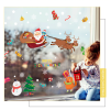 Christmas Window Clings 5Pack, Xmas Decals Decorations Holiday Christmas Window Descoration