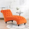 Tufted Armless Chaise Lounge