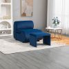 COOLMORE Accent Chair with Ottoman, Cushioned deep seat no armrest accent single lazy chair for Living Room