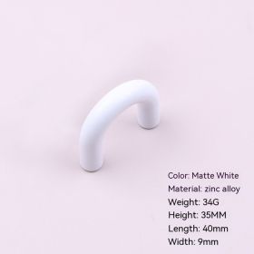 Children's House Closet Door Drawer Handle Creative Cartoon Snail Badminton Colorful Cute Handle (Option: AK50364 32 White)