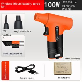 Handheld Turbofan Violent Fan Strong (Option: 120000 Turn Orange)