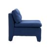 COOLMORE Cushioned deep seat no armrest accent single lazy chair ,Comfy Oversized Leisure Barrel Chairs for Living