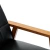 Leisure Chair with Solid Wood Armrest and Feet, Mid-Century Modern Accent chair, for Living Room Bedroom Studio chair