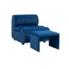 COOLMORE Accent Chair with Ottoman, Cushioned deep seat no armrest accent single lazy chair for Living Room