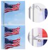 20 ft Al Flag Pole w/ US Flag and Ball