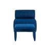 COOLMORE Accent Chair with Ottoman, Cushioned deep seat no armrest accent single lazy chair for Living Room