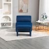 COOLMORE Accent Chair with Ottoman, Cushioned deep seat no armrest accent single lazy chair for Living Room