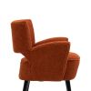 Fabric Accent Arm Chair with Upholstered seat, backrest Chair with Solid Wood Legs, for Living Room, Bedroom, Office,Waiting Rooms