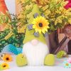 Spring Gnomes Easter Decorations;  Handmade Summer Sunflower Gnomes Faceless Plush Doll