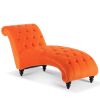 Tufted Armless Chaise Lounge