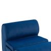 COOLMORE Accent Chair with Ottoman, Cushioned deep seat no armrest accent single lazy chair for Living Room