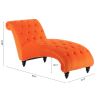 Tufted Armless Chaise Lounge