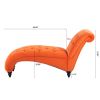 Tufted Armless Chaise Lounge