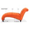 Tufted Armless Chaise Lounge