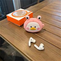 Butterfly Love Pig For Bluetooth Wireless 123 Generation Earphone Sleeves (Option: Pink Frog Hook-Airpodspro)