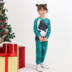 Family Baby Boys Girls Ladies Men Christmas Dinosaur Pajama Set (Option: Green-2T-Child)