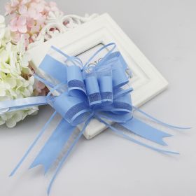 Wedding Car Door Handmade Flowers A Pack (Option: Snow Yarn Sky Blue 10)