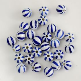 Blue And White Porcelain Ceramic Beads (Option: Blue And White Blue-11mm)