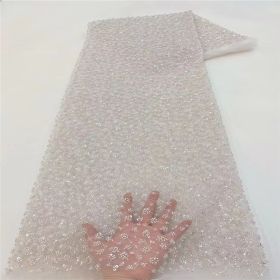 Bubble Beads Tube Embroidery Gown Beads Sequin Sequined Fabric (Option: 2 Style-Color-3 Yards)